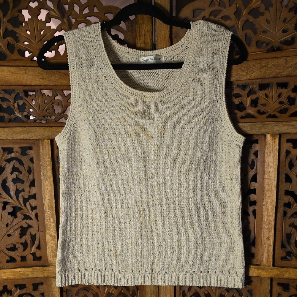 🌟 Coldwater Creek Beige Knit Top